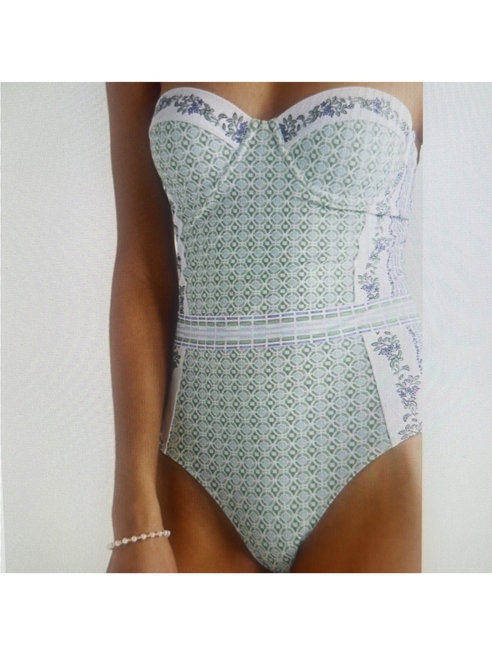 TORY BURCH RARE LIPSY BOTENICAL Garden Swim Suit Size S NEW GORGEOUS